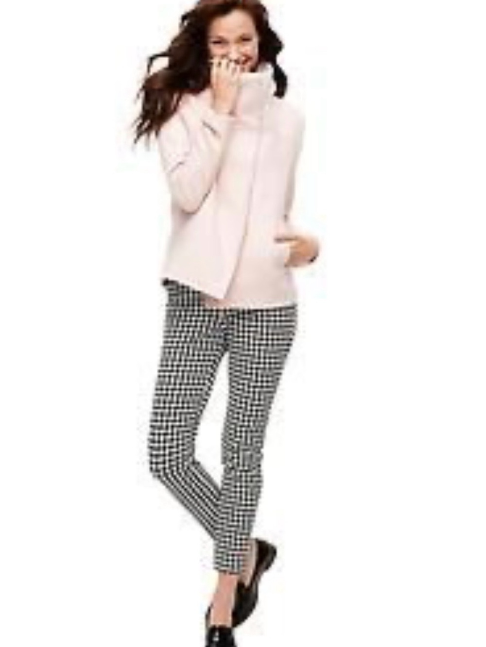 Dalia ankle/capri pull on pant like houndstooth